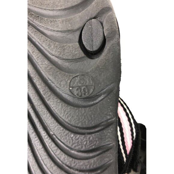 Beach Basics Womens SIze 6 Pink & Gray Adjustable Sandals Beach Pool Lake - Picture 12 of 12
